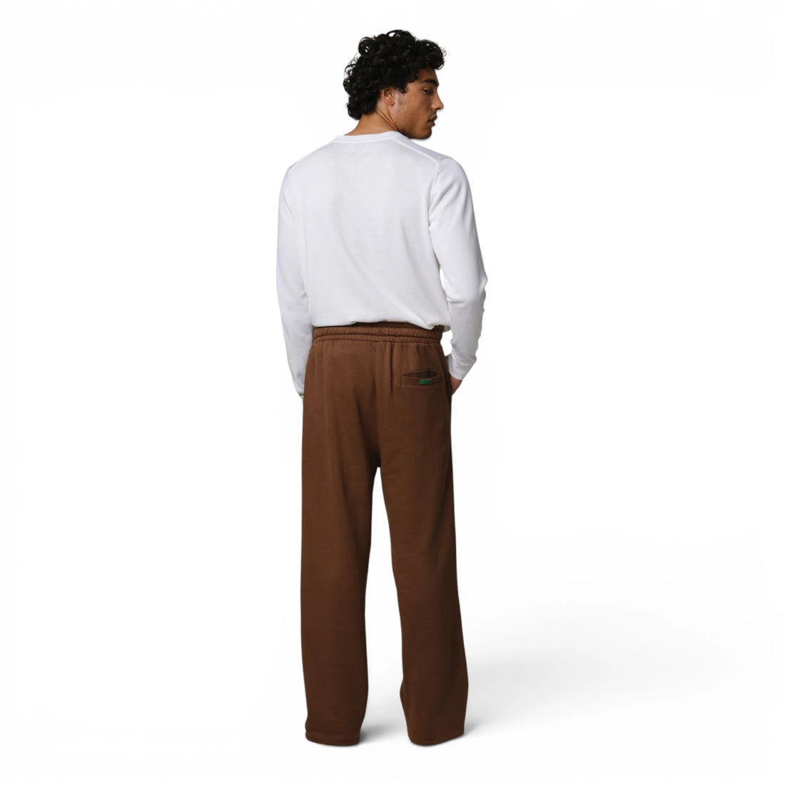 Chocolate Brown Straight Leg Jogger