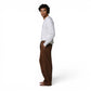 Chocolate Brown Straight Leg Jogger