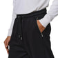 Noir Deep Black Straight Leg Jogger