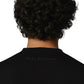 Noir Deep Black Long Sleeve Henley T-Shirt